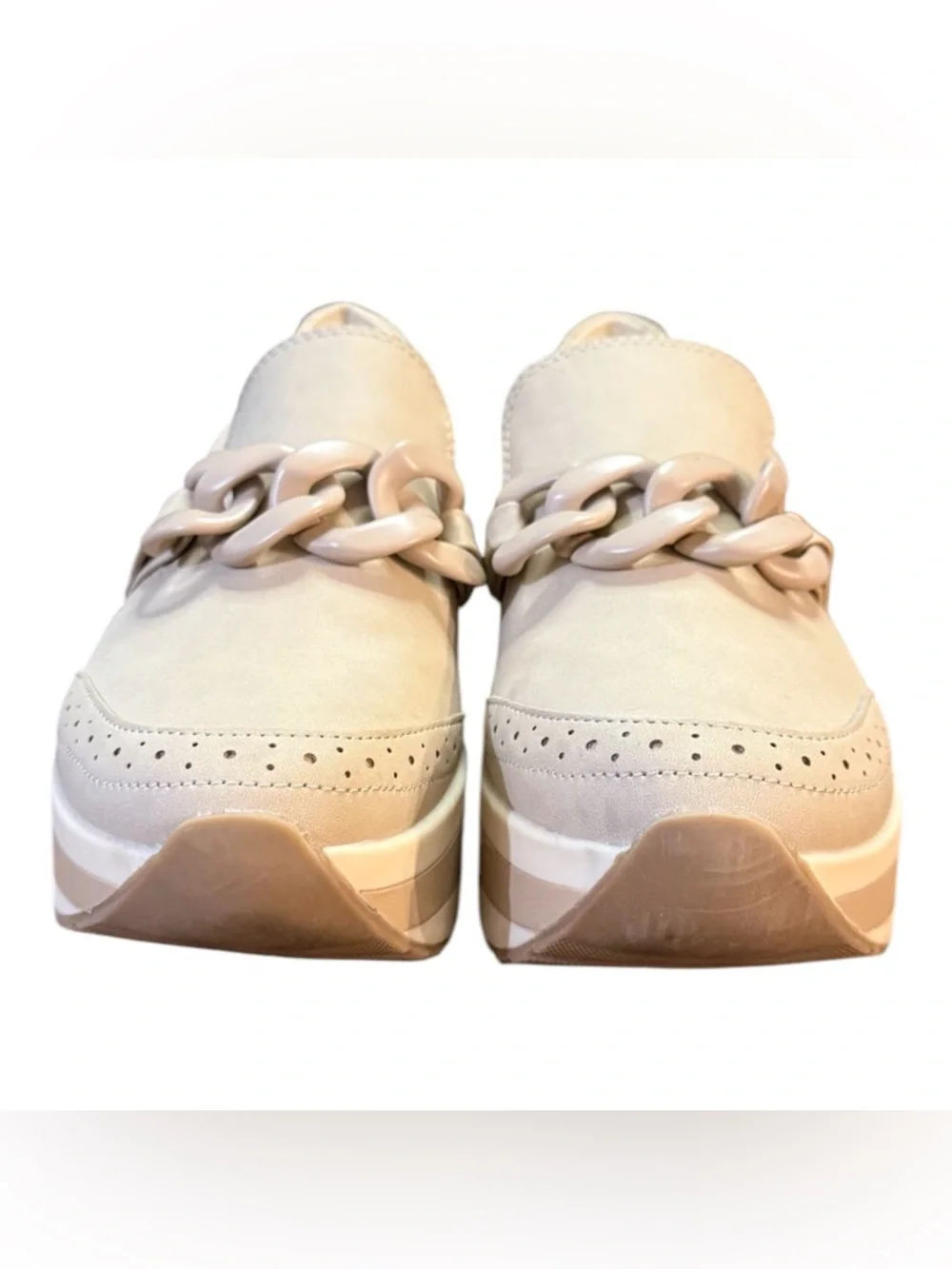 Dolce Vita Bozlee Chunky Chain Platform Sneaker Loafer Women’s Size 9